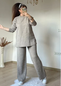 Su Yolu İncılı Taşlı Takım Taş Rengi