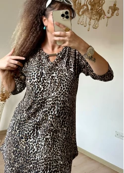 Süet Leopar Takım