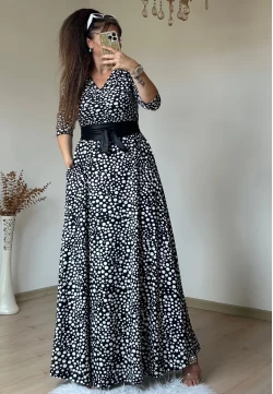 Tam Boy Minik Puanlı Elbise