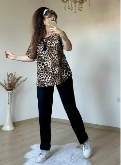 Yaka Bağlamalı Leopar Takım