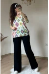 Kilim Desen Triko Takım