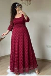 Gupur Prenses Elbıse Bordo