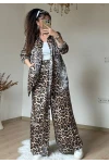 Bol Paca Leopar Gömlek Takım