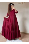 Salaş Gömlek Elbise Bordo
