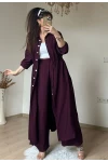 Bel Bağcıklı Tunık Takım Bordo