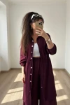 Bel Bağcıklı Tunık Takım Bordo