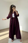 Bel Bağcıklı Tunık Takım Bordo