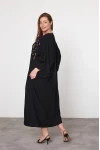 Nota Nakış İşlemeli Maxi Boy Elbise