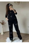 Büyük Beden Boncuk İşlemeli Takım
