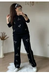 Büyük Beden Boncuk İşlemeli Takım