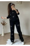 Büyük Beden Boncuk İşlemeli Takım