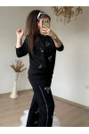Büyük Beden Boncuk İşlemeli Takım