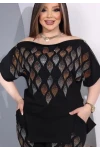 Damla Desenli Taşlı Bluz