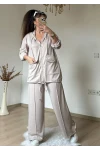 Fermuarlı Spor Takım Bej