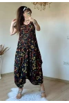 HAki Şal Desen Şalvar Elbise