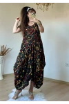 HAki Şal Desen Şalvar Elbise