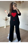 Kalpli Aşk Takım Siyah