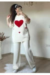 Kalpli Aşk Takım Krem