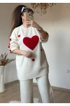 Kalpli Aşk Takım Krem