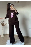 Karakter Baskılı Tiriko Takım Kahve