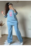 Karakter Baskılı Tiriko Takım Mavi