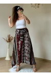 Kilim Desen Etek Yeşil Tonlu