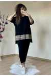 Leopar Şeritli Kapri Takım