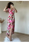 Kiss Collar Pink Floral Dress