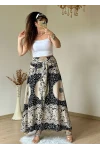 Otantik Desenli Etek Siyah