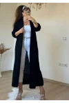 Uzun Salaş Hırka Siyah