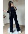 Sıyah Gold Dugmelı 3 lü Takım