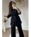 Sıyah Gold Dugmelı 3 lü Takım