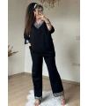 Paça Ve Yaka Taşlı Takım