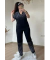 V Yaka Paça Gümüş Taşlı Takım