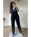 V Yaka Paça Gümüş Taşlı Takım