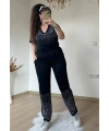 V Yaka Paça Gümüş Taşlı Takım
