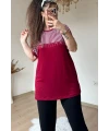 Roba Çizgili Takım Bordo