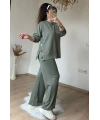 Bol Paça Çıtçıtlı Takım Su Yeşili
