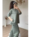 Bol Paça Çıtçıtlı Takım Su Yeşili
