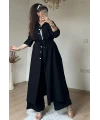 Bel Bağcık Tunık Takım Siyah