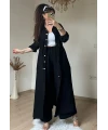 Bel Bağcık Tunık Takım Siyah
