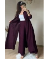 Bel Bağcıklı Tunık Takım Bordo