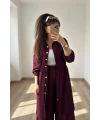 Bel Bağcıklı Tunık Takım Bordo