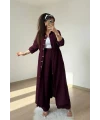 Bel Bağcıklı Tunık Takım Bordo