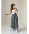 Kaz Ayağı Desen Etek