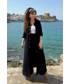 Bel Bağcık Tunık Takım Siyah