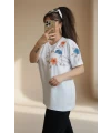 Omuz Nakış İşlemelı Takım Beyaz