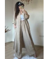Nakış işlemli ikili Takım Bej