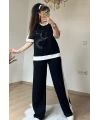 Ön Halka Taşlı Takım Siyah