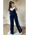 Ön Piramıt Taşlı Takım Lacıvert